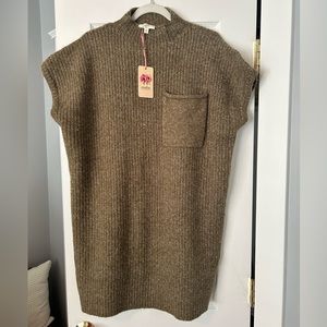 Olive Green Sweater Dress